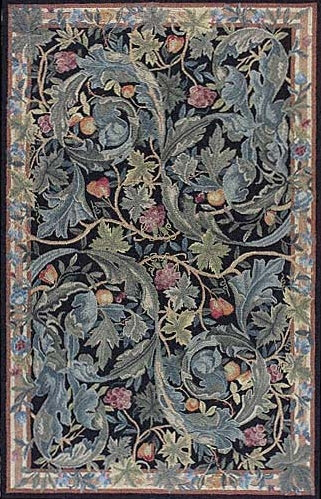Griz Floral Rug, 3'6" x 5'6"