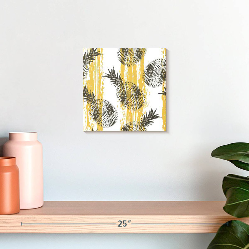 Yarlin Geometric Pattern Pineapples, 10" H x 10" W