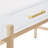 Vallee Metal Base Writing Desk with Power Outlet-2040451966