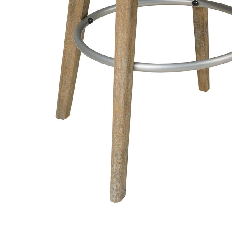 Tabouret de comptoir avec siège pivotant, Bleu, Tabouret de comptoir (siège d'une hauteur de 25,7