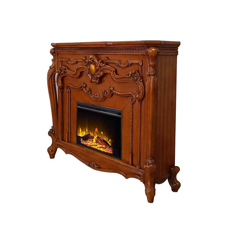 Picardy 59" Fireplace, Honey Oak Finish, Honey Oak