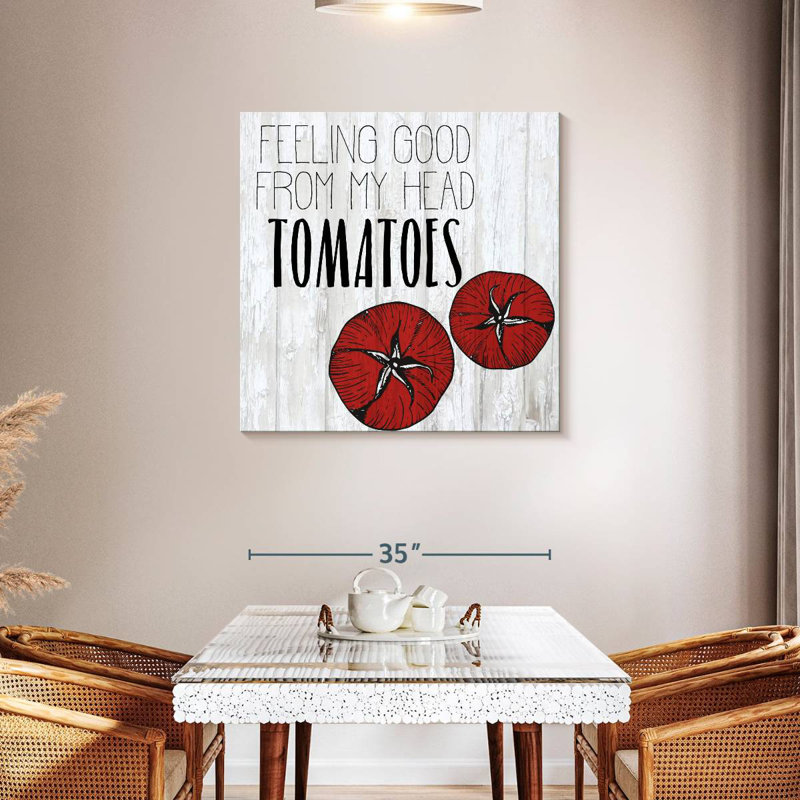Tergel Witty Vegetables V, 36" H x 36" W