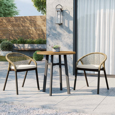Modway Meadow Round 2 - Person 27.5'' L Outdoor Dining Set