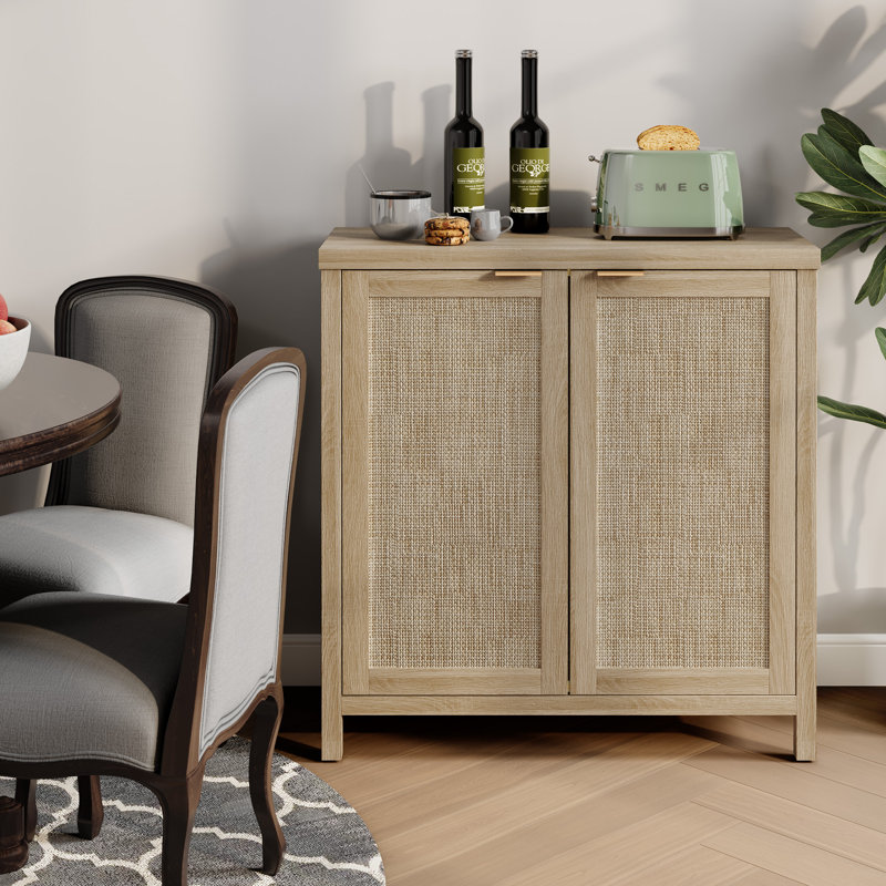 Buffet 34,3 po Safura, Chêne clair naturel, 1