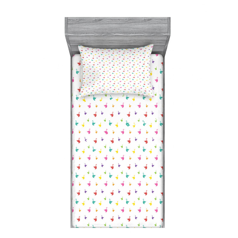 Microfiber Sheet Set, Twin Sheet Set with Fitted Sheet