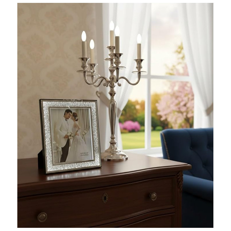 Silver Glass Picture Frame