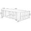 Bureau en bois massif en L noyer clair avec 3 tiroirs-109326713