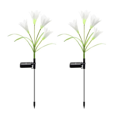 White Solar Powered Pathway Light