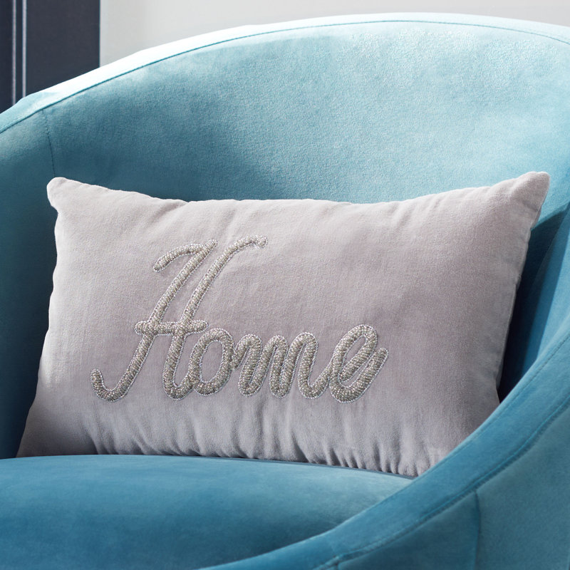 Beads Cotton, Velvet Reversible Throw Pillow