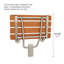 Banc de douche en teck