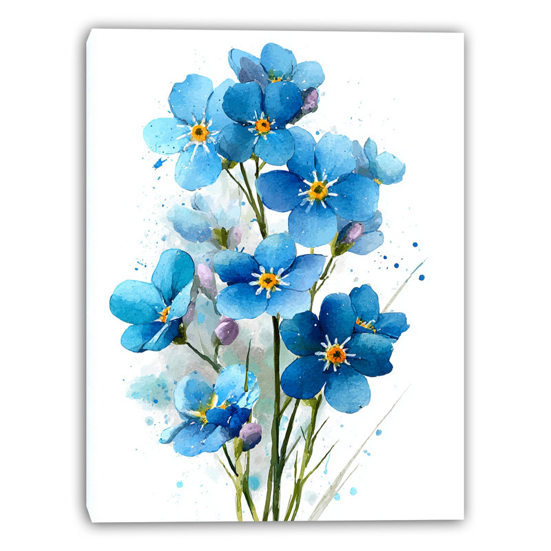 «Coastal Petals», art mural sur toile tendue, L 30 po x H 40 po x P 1,5 po