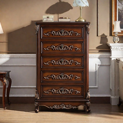 Commode sculptée de style européen