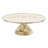 Mocha Check Large Pedestal Platter