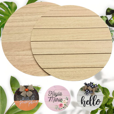 Reversible Wood Circles 14 Inch, 2 Pack