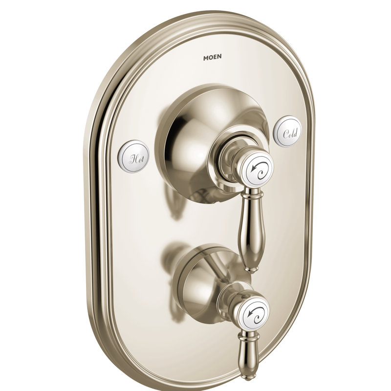 Ensemble de garniture de valve de transfert WeiMouth Posi-Temp avec 3 fonctions intégrées, Nickel poli