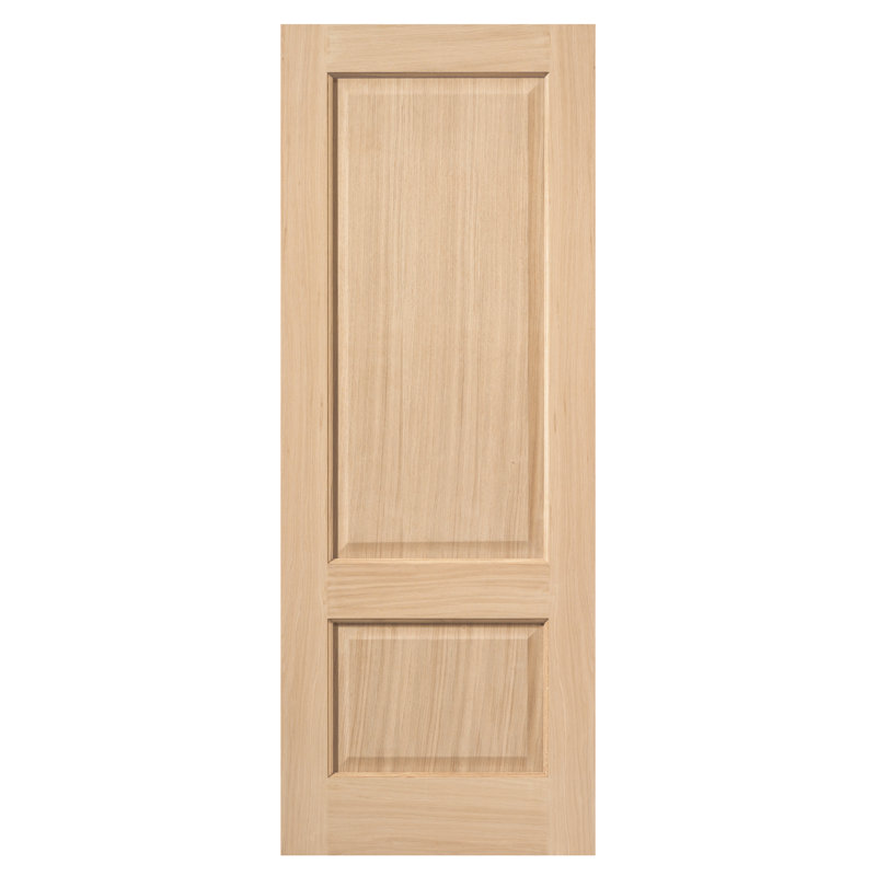 Trent Solid Oak Internal Door Unfinished, 198.1cm H x 76.2cm W x 3.5cm D