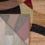 Mehul Geometric Multi Coloured Area Rug in Red/Brown/Black - Modern Polypropylene Carpet for Living Room, Bedroom, Entryway, or Dining Room-22041201