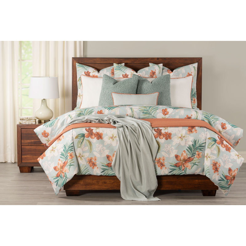 Ensemble de housse de couette Camille, Housse de couette simple + 1 taie décorative stan