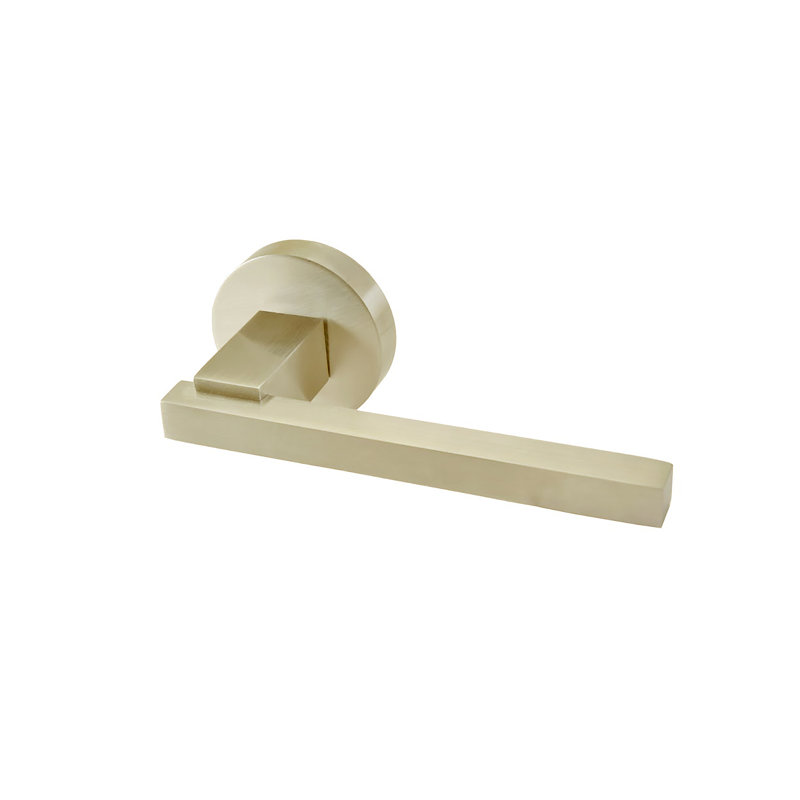 Door Lever, Satin Brass