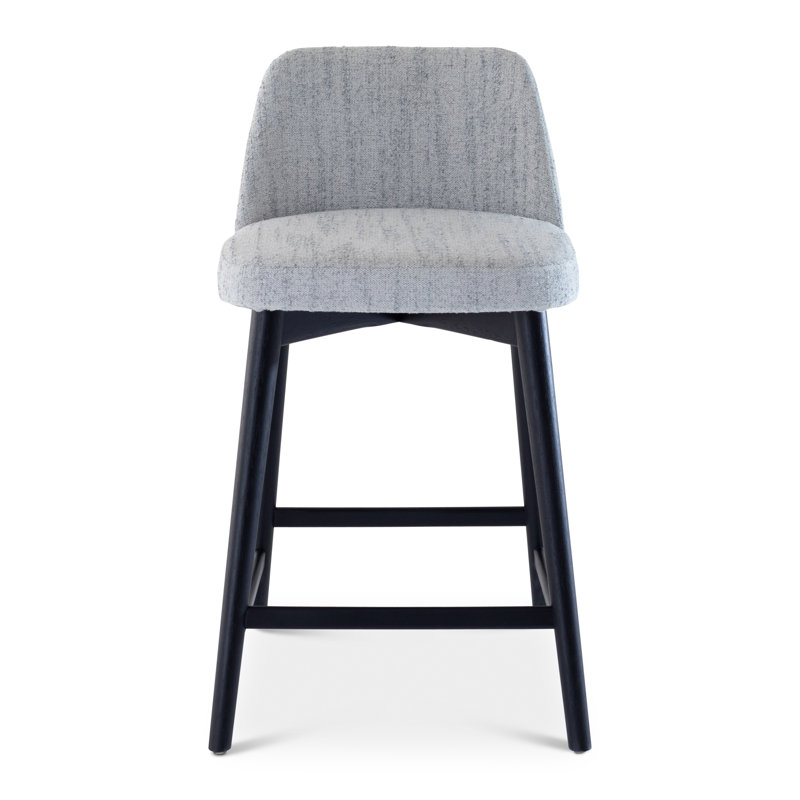 Nikita Tonia Bar/Counter Stool, Counter Stool (25.5" Seat Height), Gray Mix/Ebano