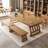 Burlywood Rectangular Solid Wood desk-108771904