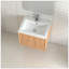 Meuble-lavabo flottant 24 po avec 2 tiroirs de rangement et lavabo intégré
