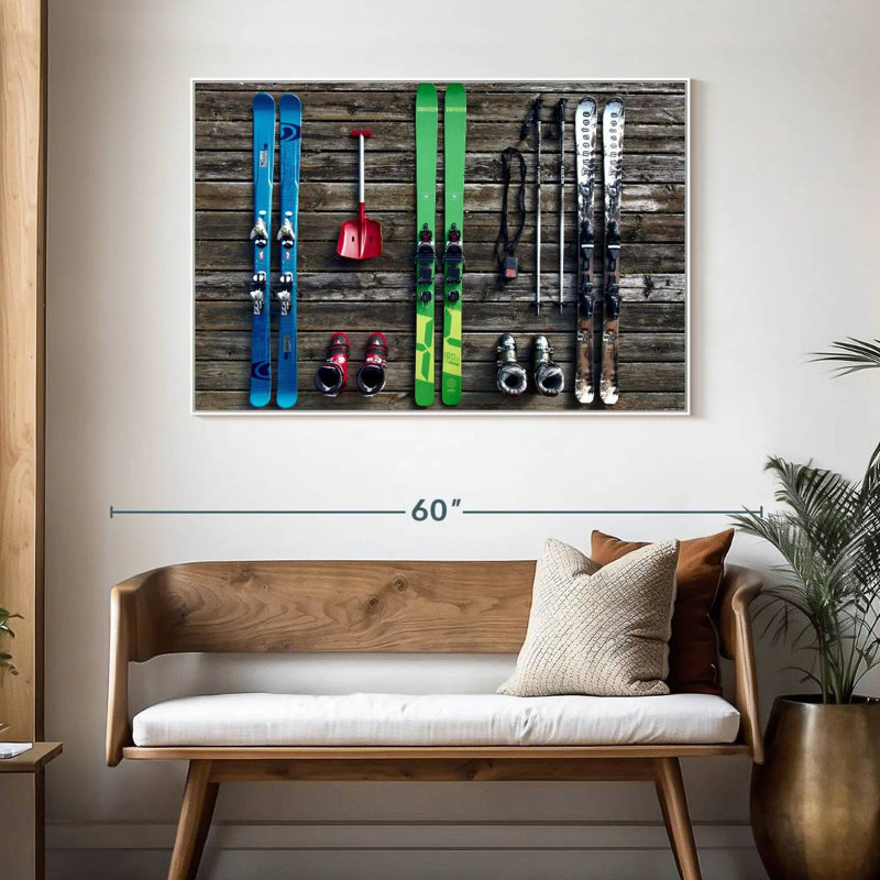 Équipement de ski, Cadre flottant blanc, 46 po x 31 po