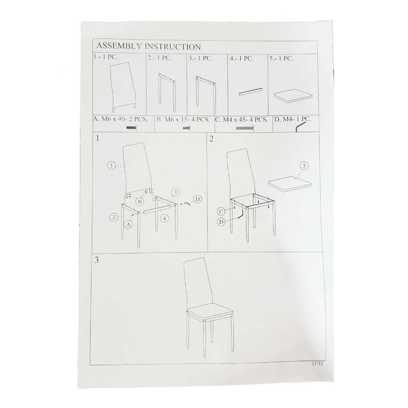 Chaises de salle à manger élégantes à dossier haut, 6, Noir