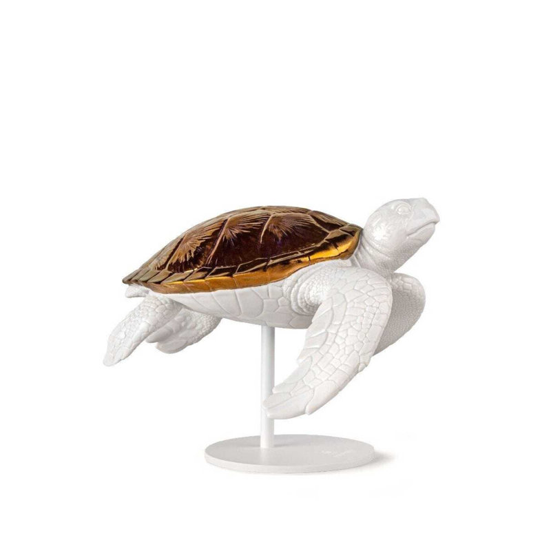 Couple de tortues de mer, H 7,87 po x l 9,45 po x P 9,06 po, 1