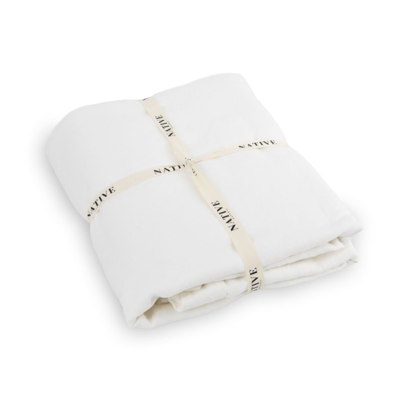 100% Linen Machine Woven, Kingsize (5'), White