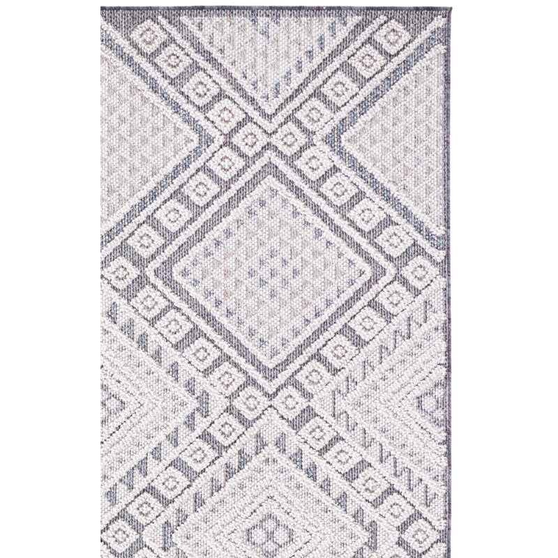 Tapis d'intérieur / extérieur à motif géométrique Serpa 800 Performance, Rectangle 4 pi x 6 pi