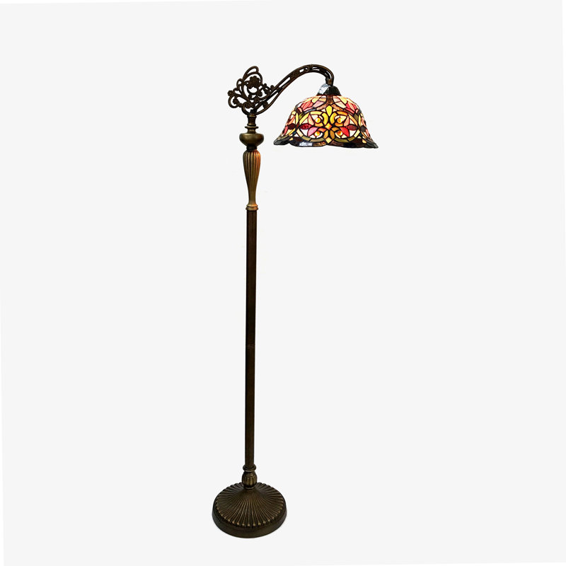 Taner 60'' Dark Antique Bronze Arched Floor Lamp