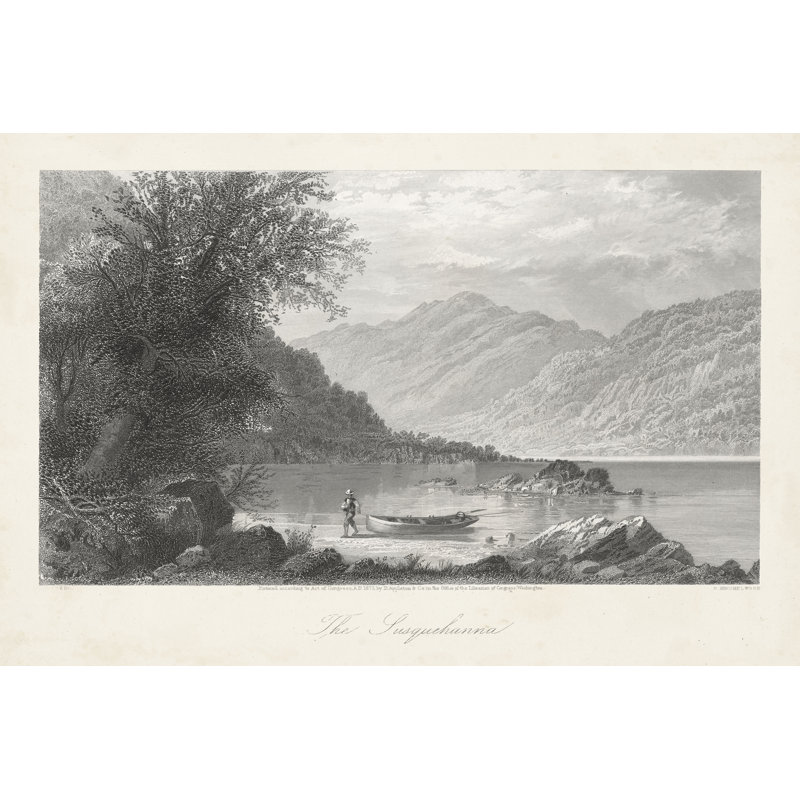 «The Susquehanna» par William Cullen Bryant, impression sur toile tendue, H 12 po x l 18 po
