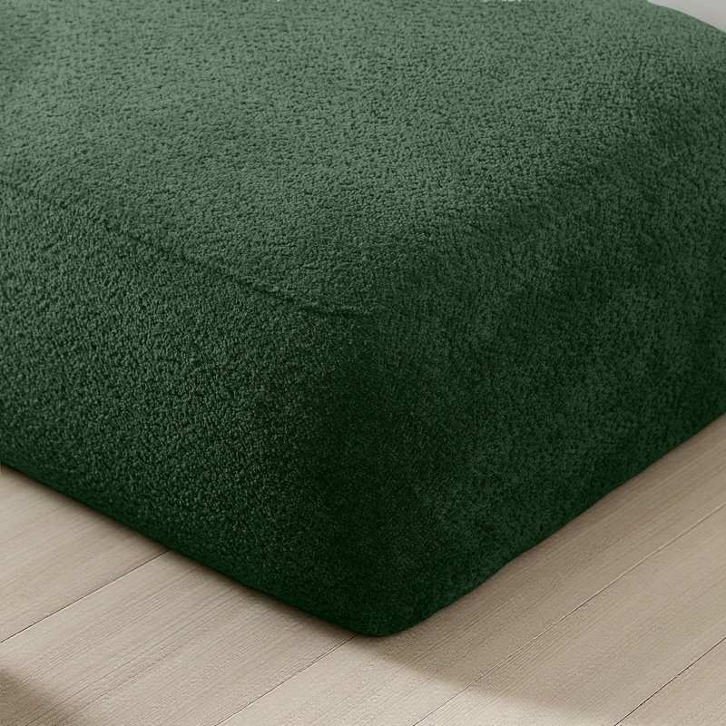 Méridienne Boucle Méridienne Fluffy, Orienté à droite, Vert