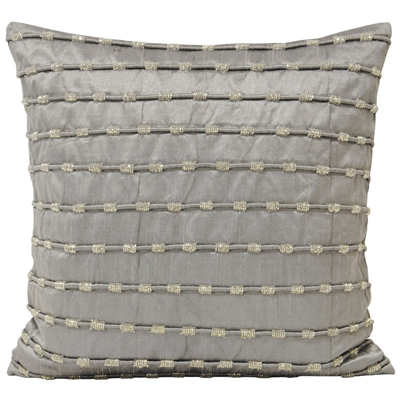 Striped Square Pillow Cover