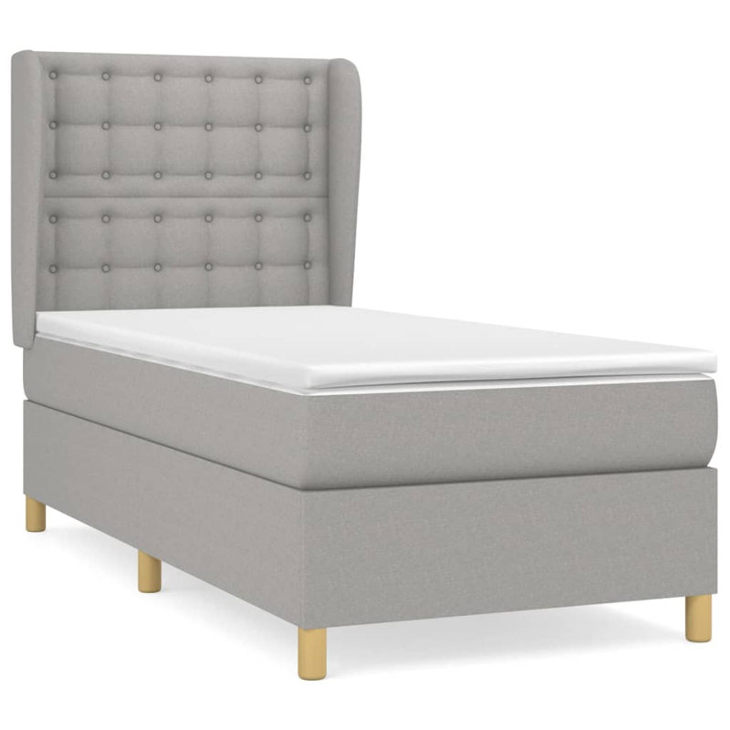 Liang 100 X 200 Cm Bed, European Single (90 x 200cm), Gray
