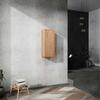 12" Bathroom Side Cabinet, Wall Mounted, For A Captivating Bath Contemporary Smooth Ornament