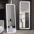 Chrisna Led Metal Oversized Full Length Mirror Wall Mirror Hanging Or Leaning With Stand-104508033