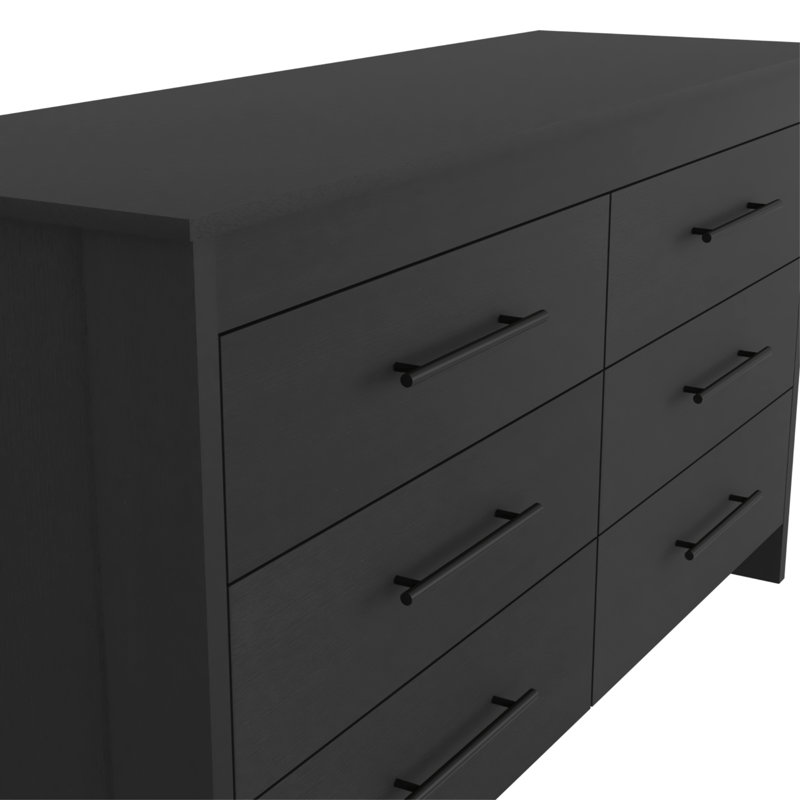 Commode double 59 tiroirs Anastazja, Noir
