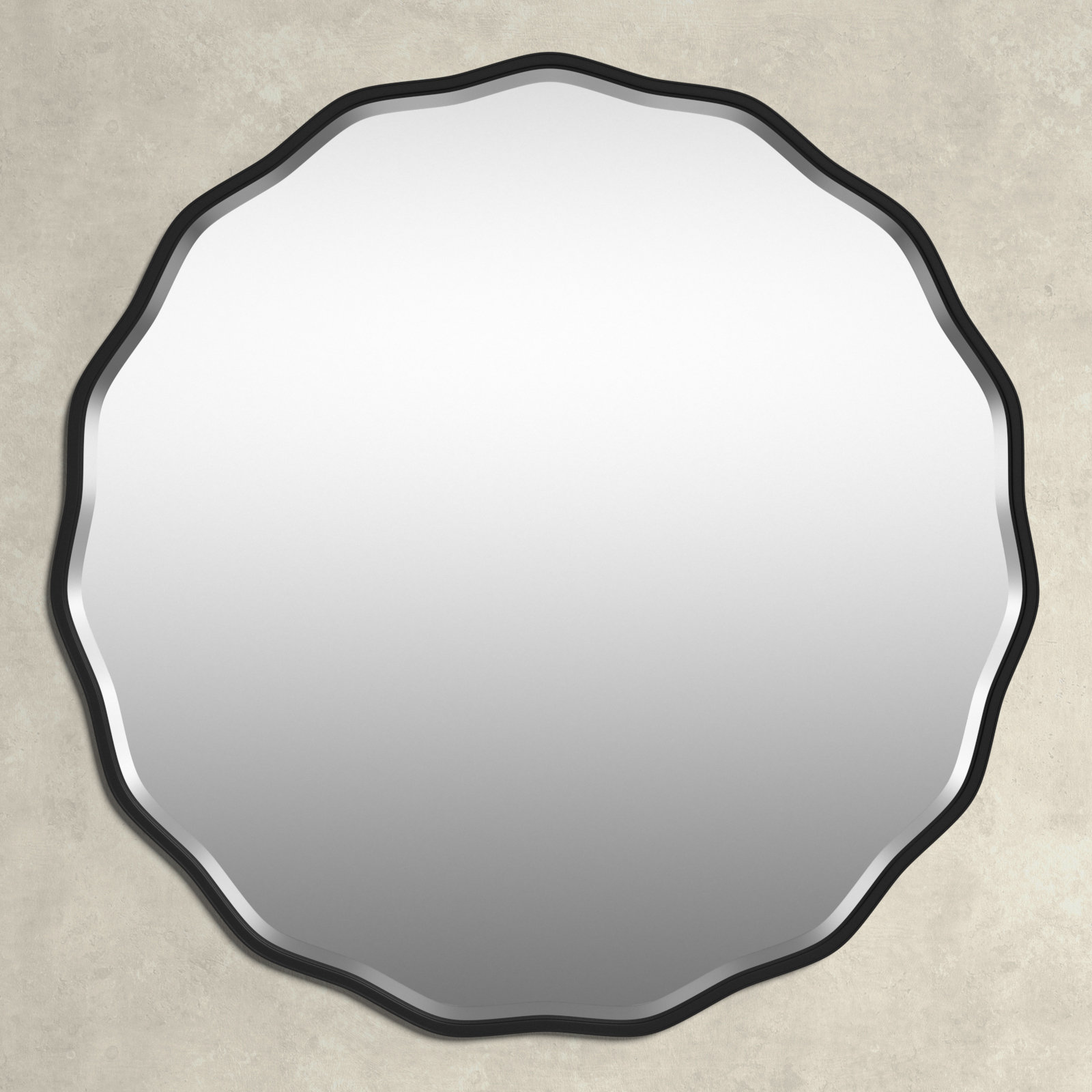 Wilmot Beveled Accent Mirror, Satin Black