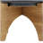5" PLANTER W/ WOOD STAND, MATTE GRAY-667286982