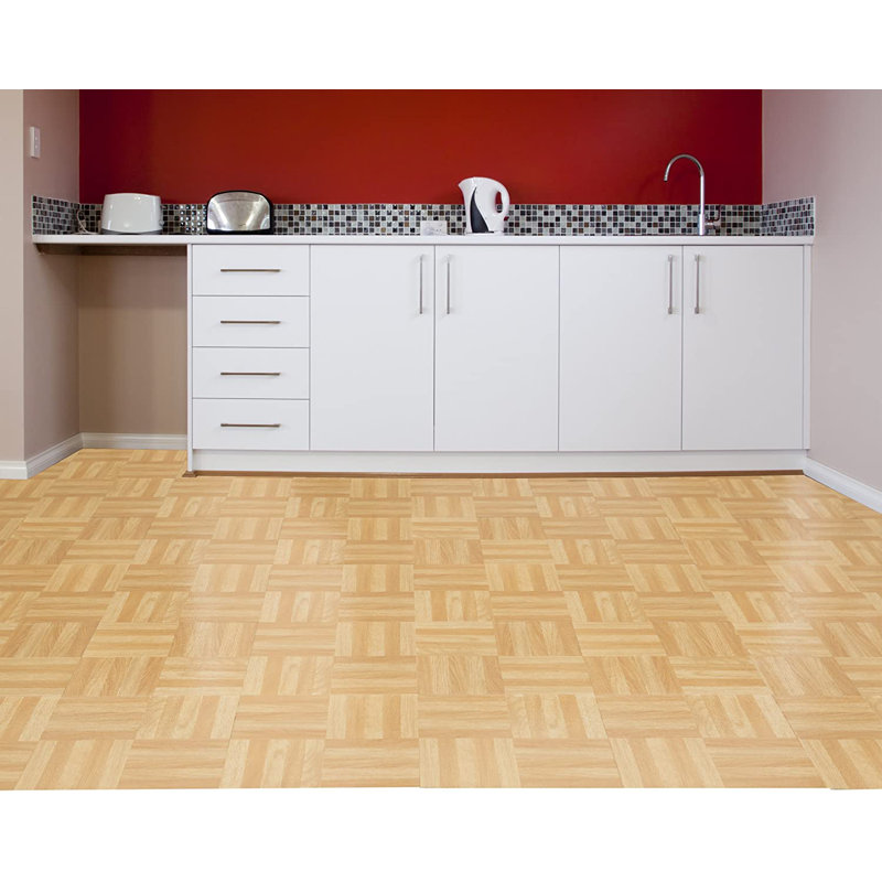 Four Finger Parquet 12" x 12" x 1.2mm Vinyl Tile