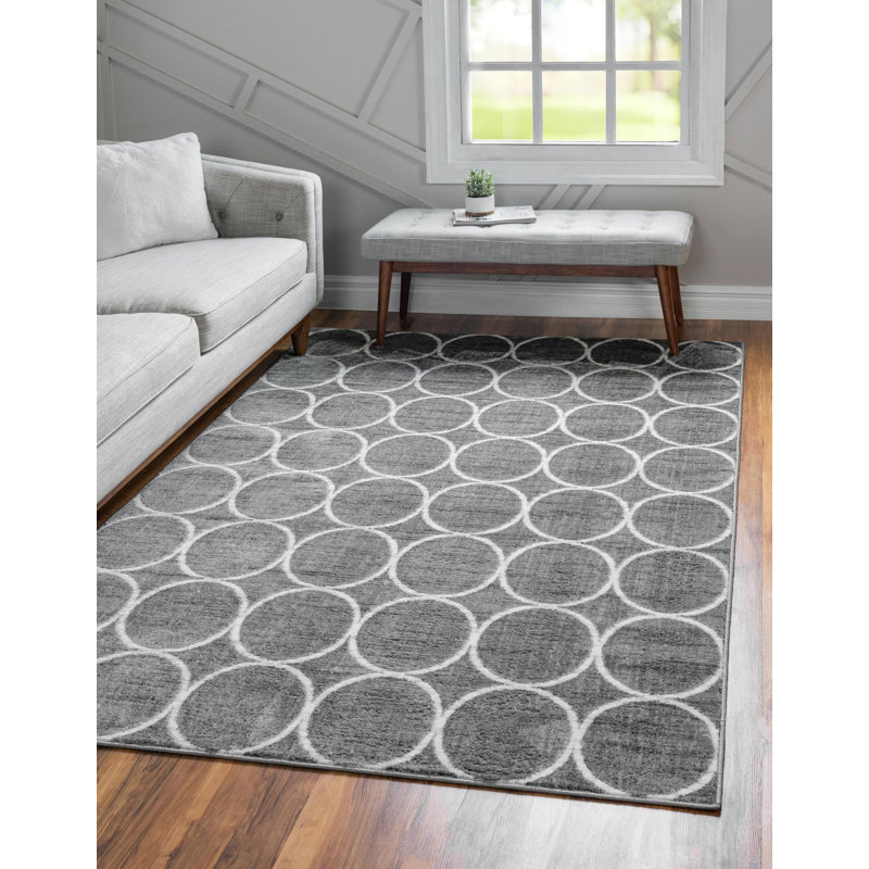 Linares Geometric Hand Woven Area Rug, Rectangle 152 x 244cm