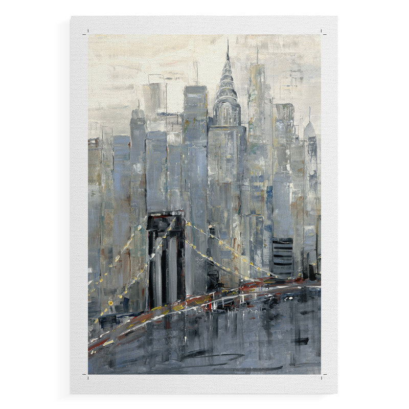 Midtown Morning - Impression sur toile seulement - NON-CADRE, H 18 po x l 12 po