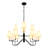 Stackhouse 12 - Lights Chandeliers Living Room Chandelier Farmhouse Chandelier Traditional Chandelier With Shades Dining Room Light Fixture