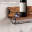 Wine Bottle & Glass Rack Brown