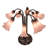 24"H Pink Pond Lily 10 LT Table Lamp-2059675657