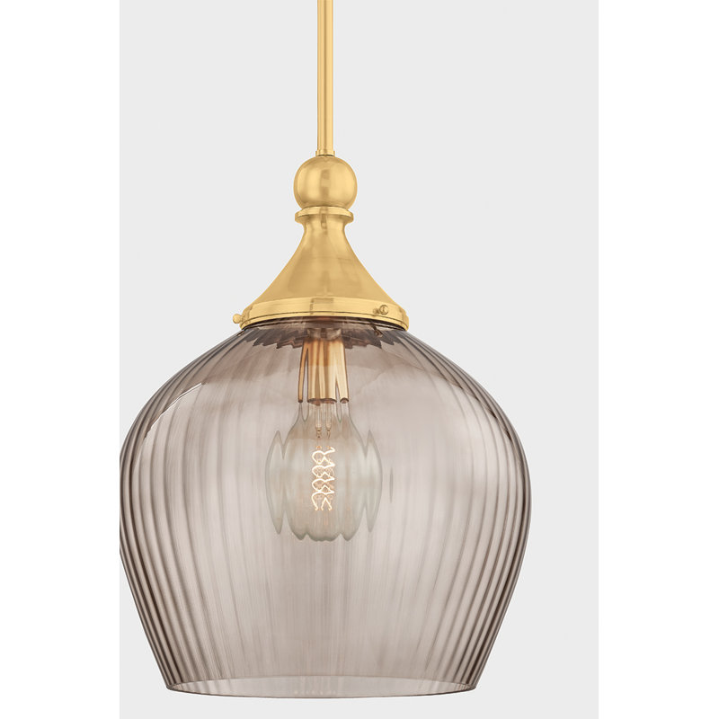 Chatton Pendant in Aged Brass, 25 W, 21.5" H x 16.5" W x 16.5" D