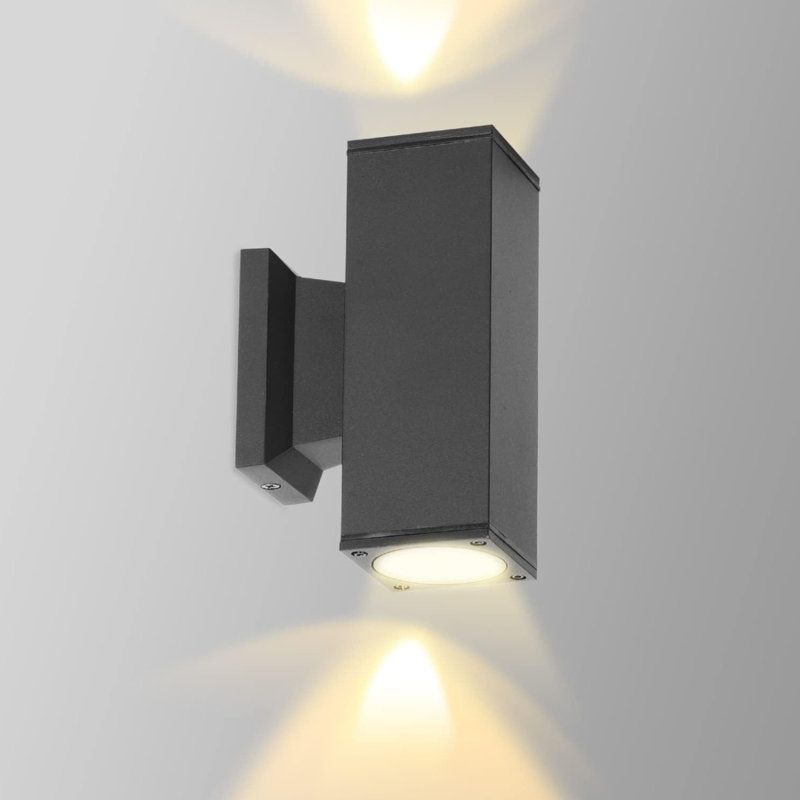 Matte Black 16.8cm H Outdoor Sconce
