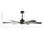 Grand ventilateur de plafond moderne 60 po avec lumières DEL et télécommande-408681124-408681123